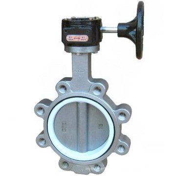 Stainless Steel Lug Type Butterfly Valve with PTFE Seat